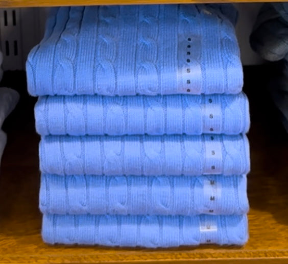 Polo Ralph Lauren Women Slim fit Cable-Knit Crewneck Sweater
