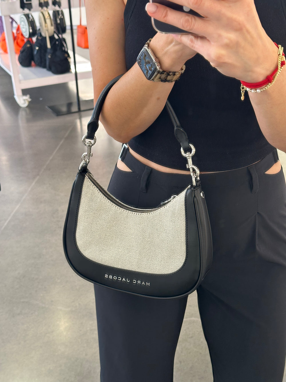 Marc Jacobs Small Leather Hobo Bag – Popshop Usa