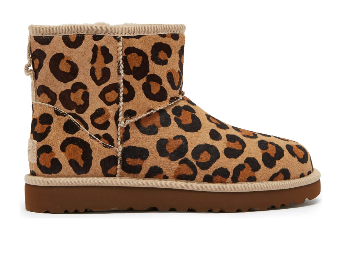 UGG Women's Leopard Print Genuine Calf Hair Classic Mini Boot – Popshop Usa