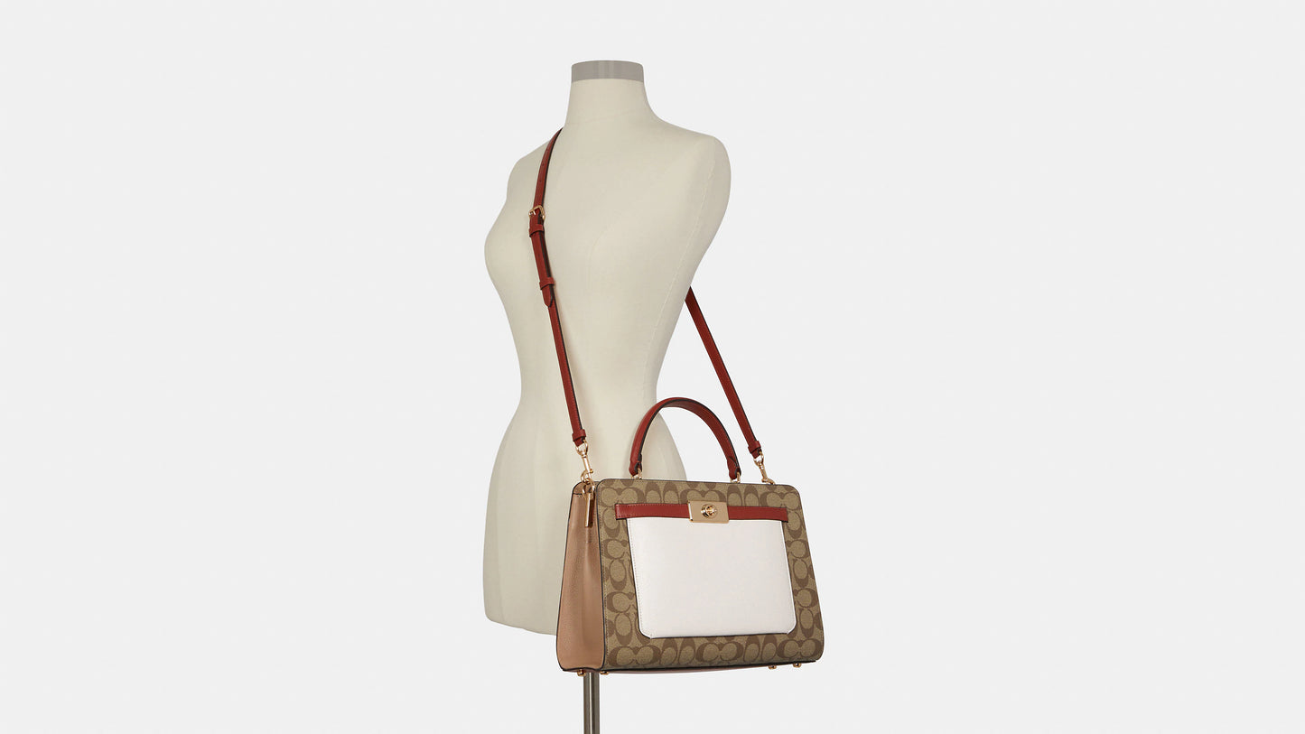 
                  
                    Coach Lane Carryall In Blocked Signature Canvas
                  
                