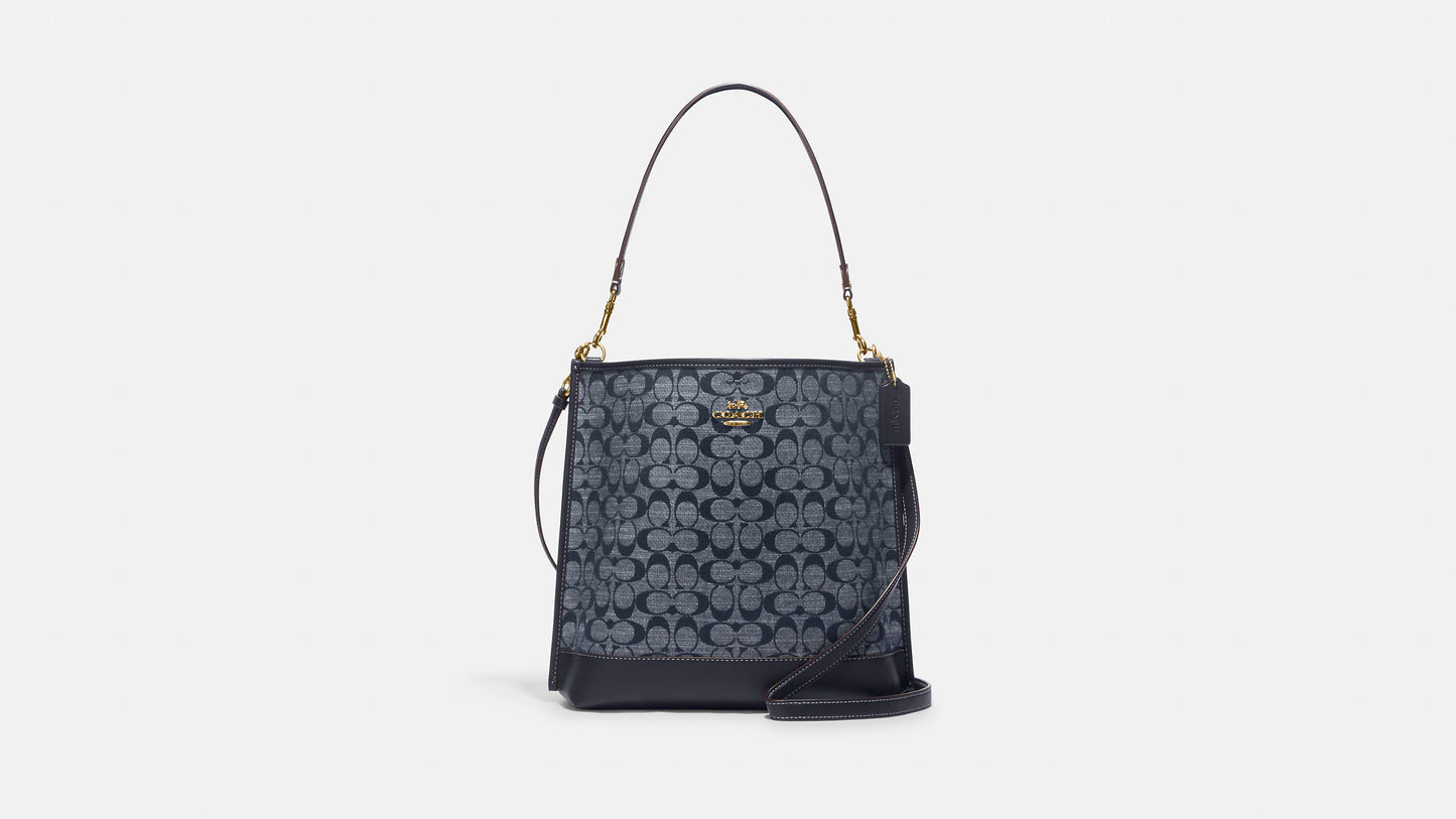 
                  
                    Coach Mollie Bucket Bag In Signature Chambray
                  
                
