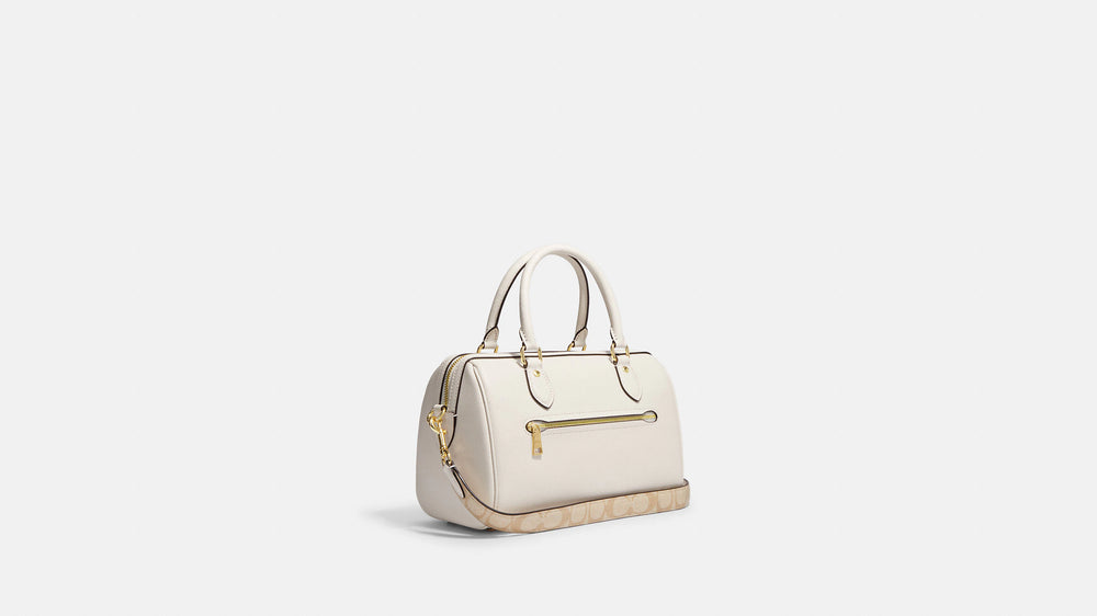 Coach Katy Satchel In Signature Canvas in 2023  White crossbody bag, Coach  crossbody bag, Satchel