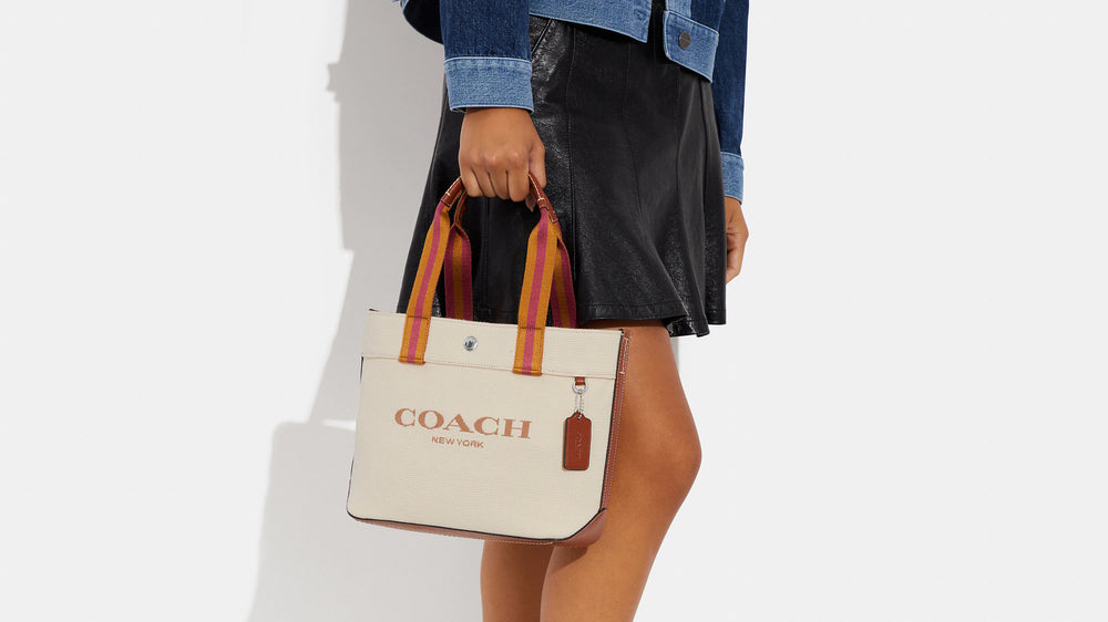 canvas coach tote bag