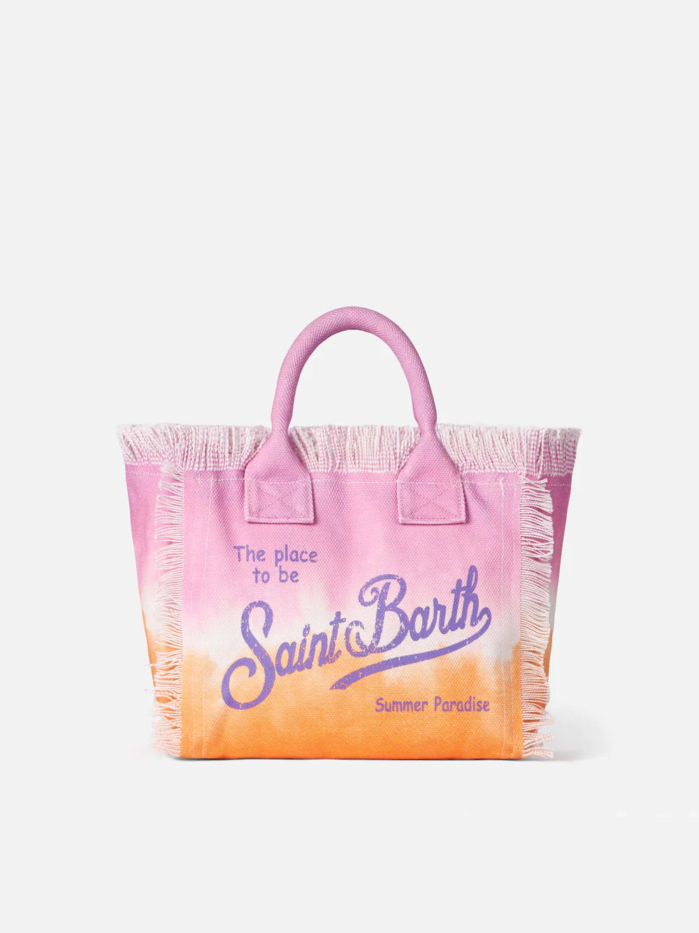 MC2 SAINT BARTH: Colette shopping bag in canvas - Pink