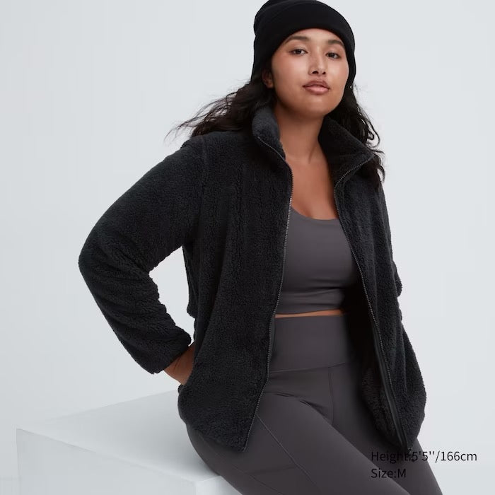Uniqlo Fluffy Yarn Fleece Full-Zip Jacket – Popshop Usa