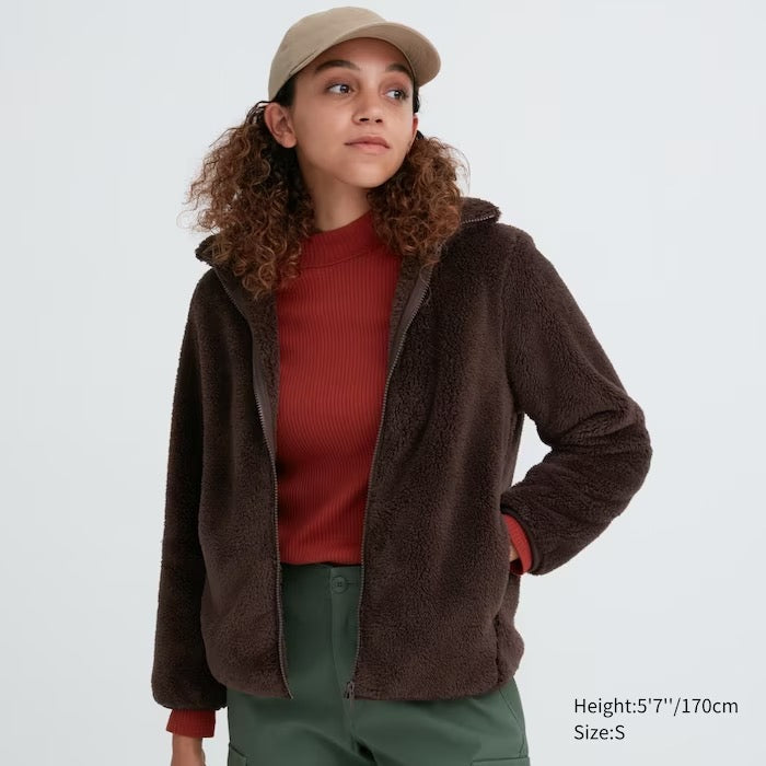 Uniqlo Fluffy Yarn Fleece Full-Zip Jacket – Popshop Usa