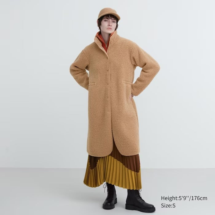 
                  
                    Uniqlo Pile Lined Fleece Stand Collar Coat
                  
                