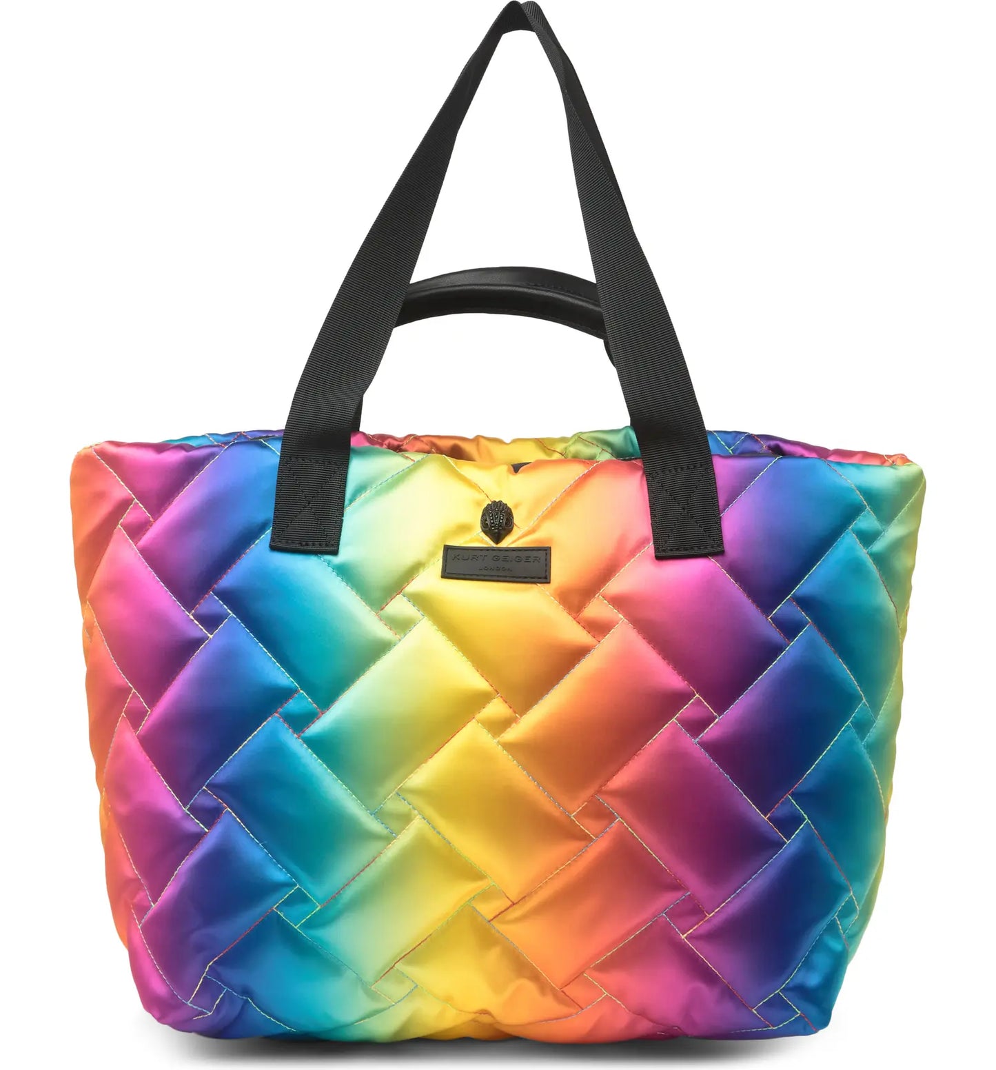 RECYCLED SHOPPER Ombre Rainbow Recycled Shopper Bag by KURT GEIGER LONDON