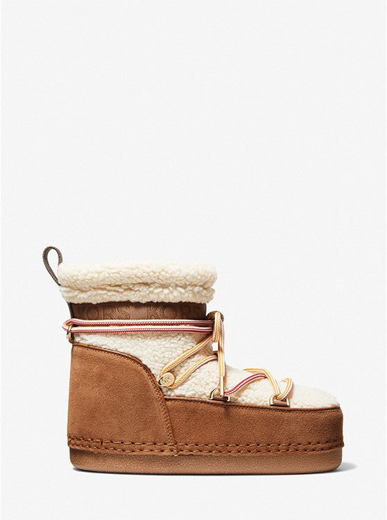 Michael Kors Zelda Sherpa and Faux Suede Boot