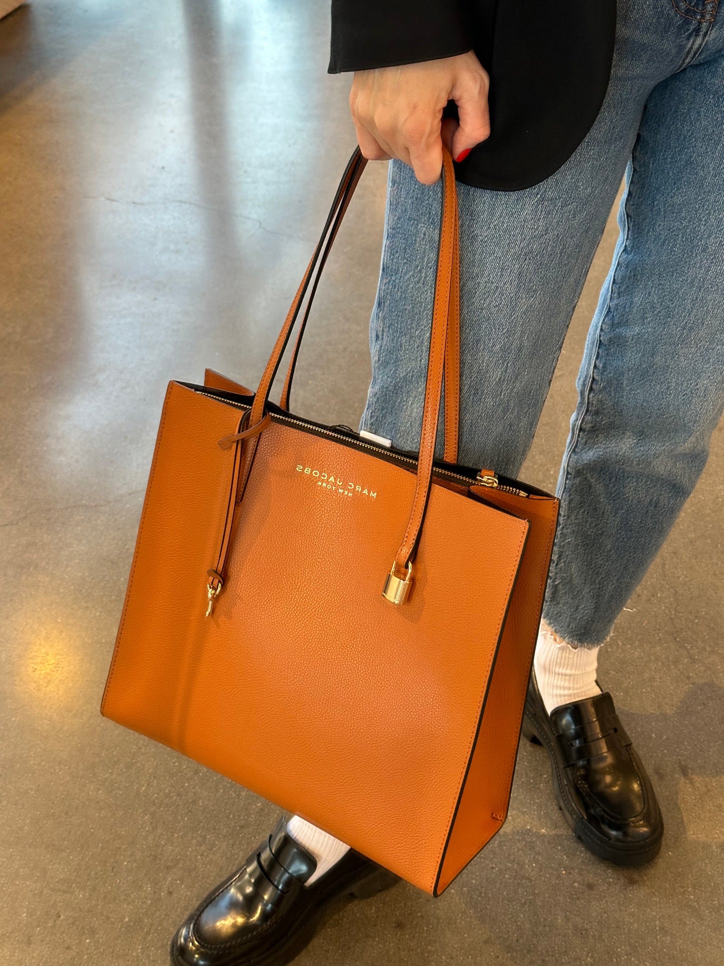 
                  
                    Marc Jacobs Large Grind Leather Tote
                  
                