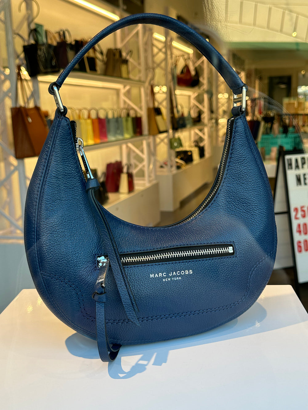 Marc Jacobs Large Leather Crescent Shoulder Bag – Popshop Usa