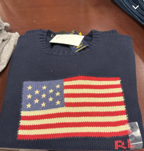 
                  
                    Polo Ralph Lauren Unisex Flag Navy Sweater
                  
                