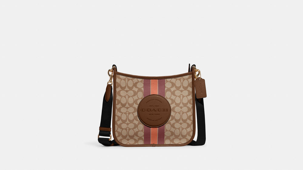
                  
                    Coach Dempsey File Bag In Signature Jacquard With Stripe And Coach Patch
                  
                