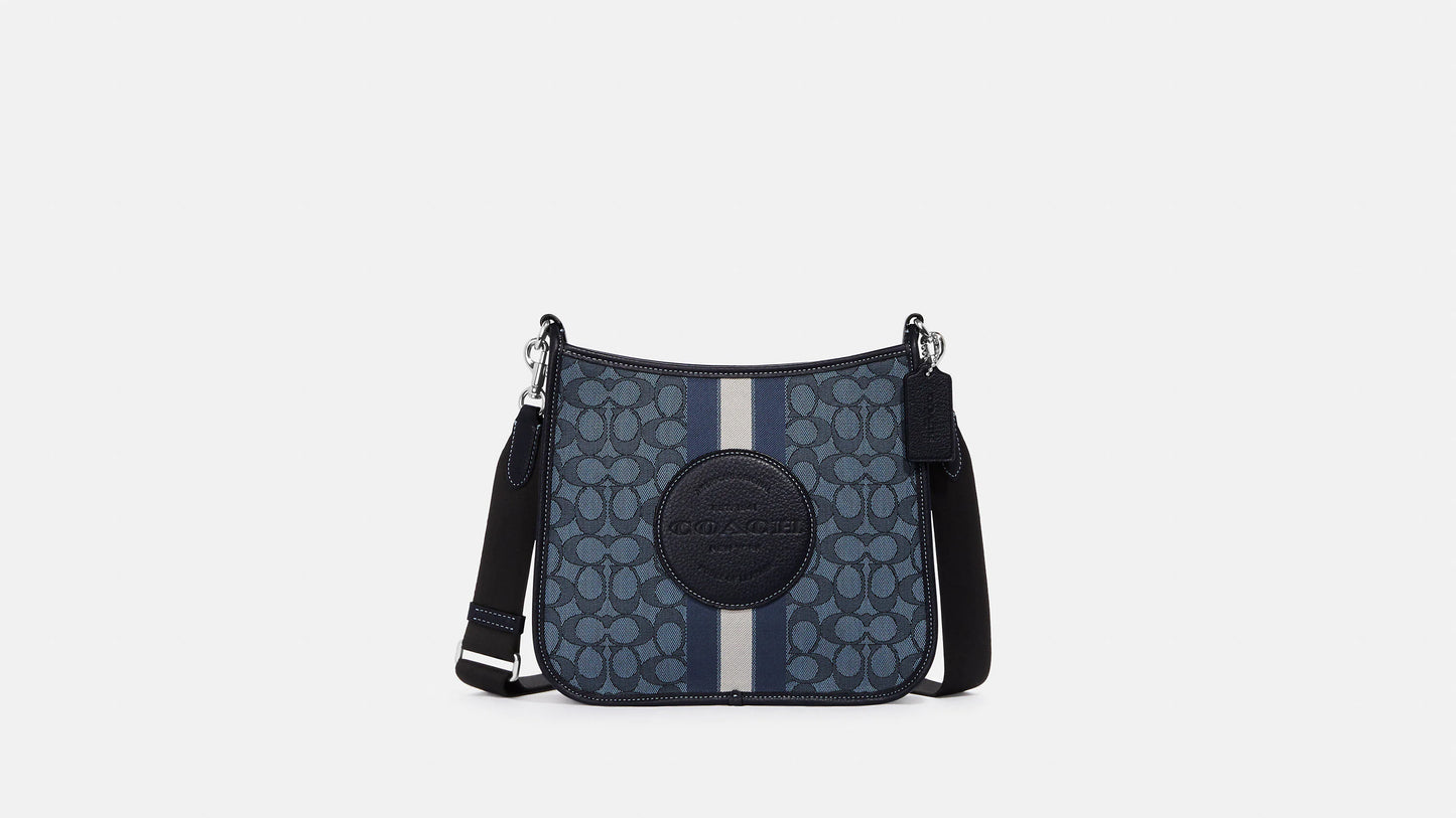 
                  
                    Coach Dempsey File Bag In Signature Jacquard With Stripe And Coach Patch
                  
                