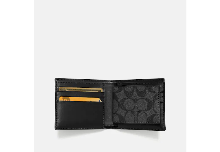 
                  
                    Coach Compact Id Wallet In Signature Canvas
                  
                