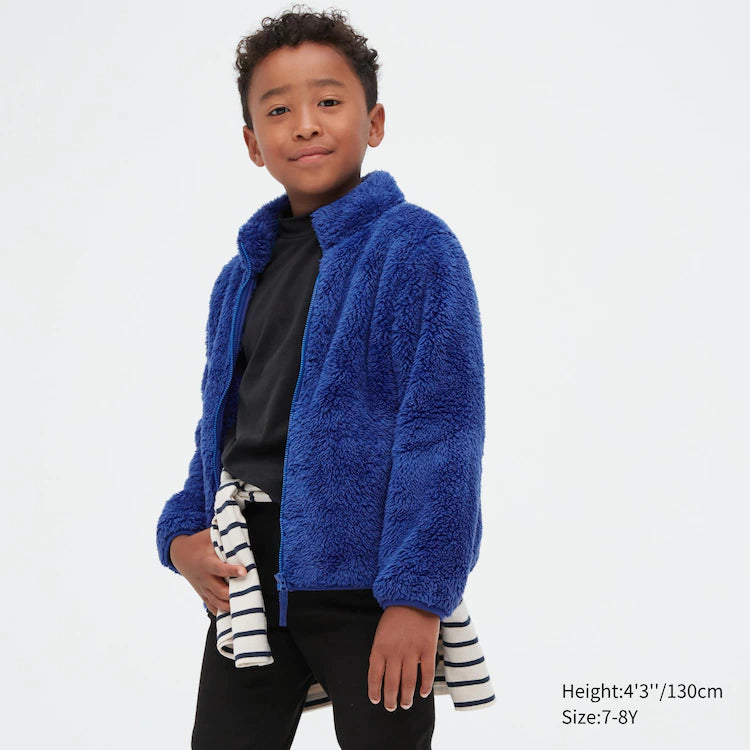 Fluffy Yarn Fleece Full-Zip Jacket